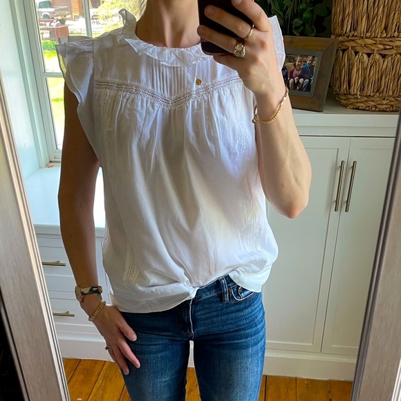 J. Crew Tops - J.Crew flutter sleeve top.